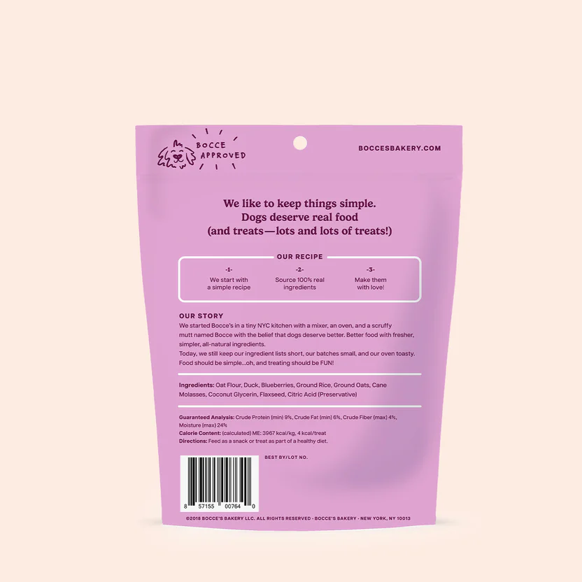 Bocces Training Bites Quack, Quack, Quack Dog Treats (6oz)